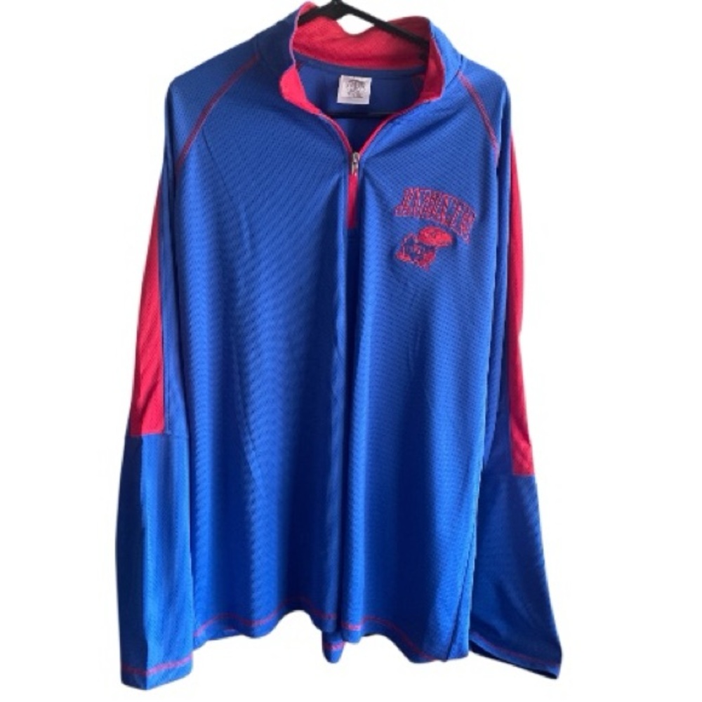 EUC, Men's 2XL Rivalry Threads, Quarter Zip, KU Jayhawks pullover‎